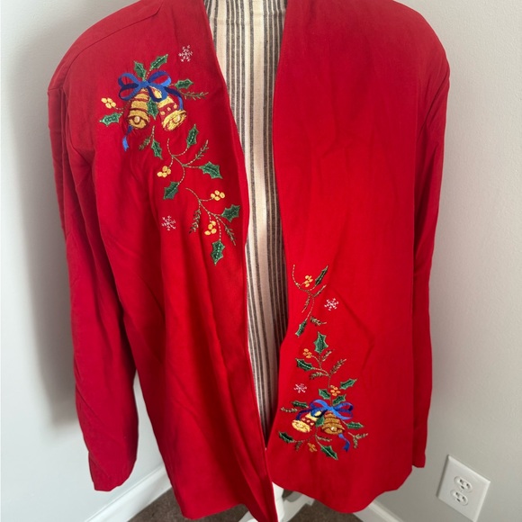 Southern Lady Jackets & Blazers - NWT Southern Lady Christmas Design Jacket 24W